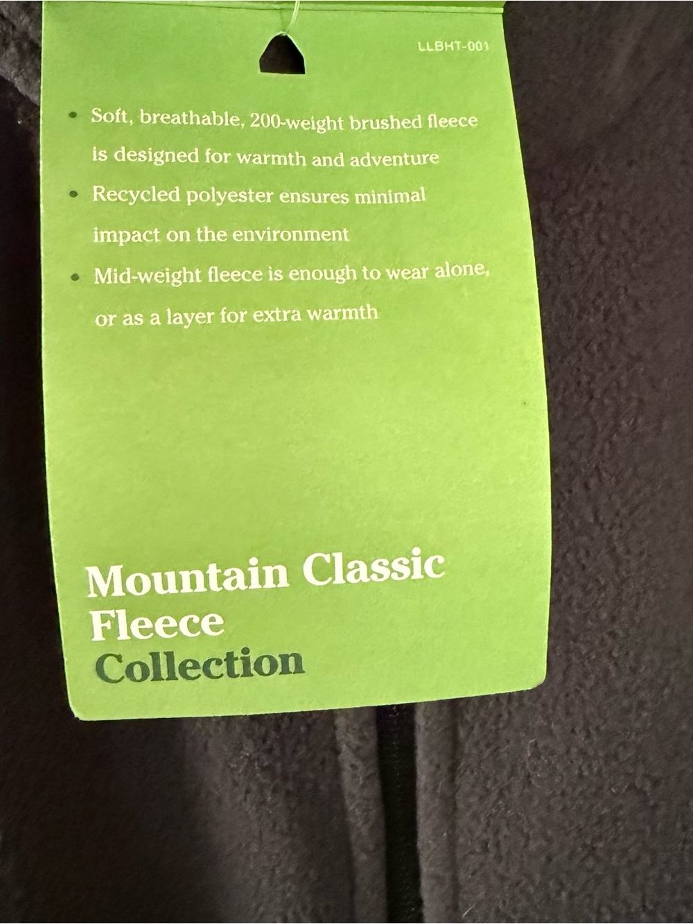 L.L. Bean Men’s Mountain Classic Black Fleece Zip Vest Sz Small Reg Item 504672 - Picture 11 of 12